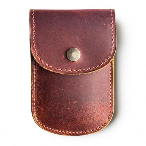 Tolredo Handcrafted Leather Belt Holster for Men – Full-Grain European Cowhide – EDC Pouch for Tools, Lighter, Knife – Rugged Handmade Sheath – Fits Belts up to 2.5 (Midnight Oak)
