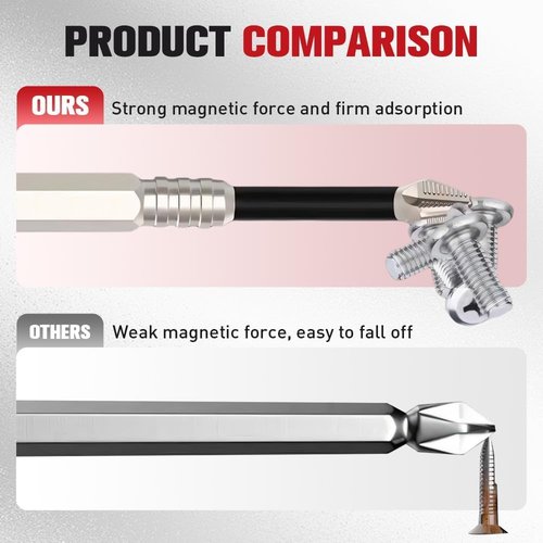2025 Upgraded High-Strength Magnetic Screwdriver Drill Bit Set - Anti-Slip Alloy Steel Electric Driver Bits for Impact Tools with Enhanced Magnetic Durability (1 Set)‌