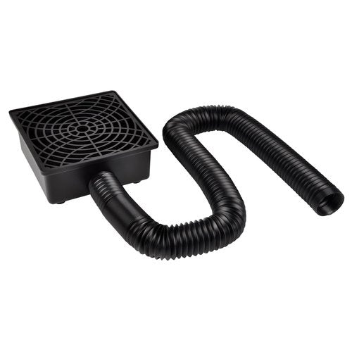 Prestantious Gutter Downspout Catch Basin, Upgraded Version 12"×12" Catch Basin Gutter Downspout Extensions with 3.1” OD Flexible Pipe, Rainwater Downspout Diverter, Pipe Stretched Length 6.7ft