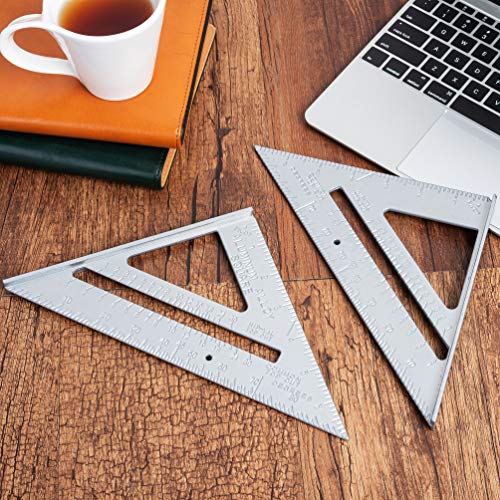 Mr. Pen Metal 7 Inches Rafter Square, Carpenter 2 Pack