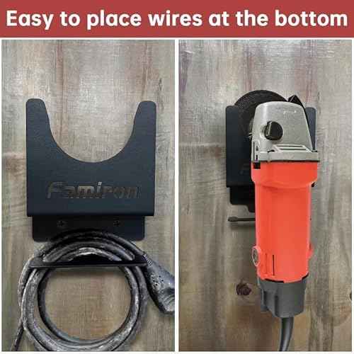 2 PCS Angle Grinder Holder,Angle Grinder Stand Tool Wall mount Bracket for 5inch Grinder,Angle Grinder Storage Rack for Cutters,Polishers