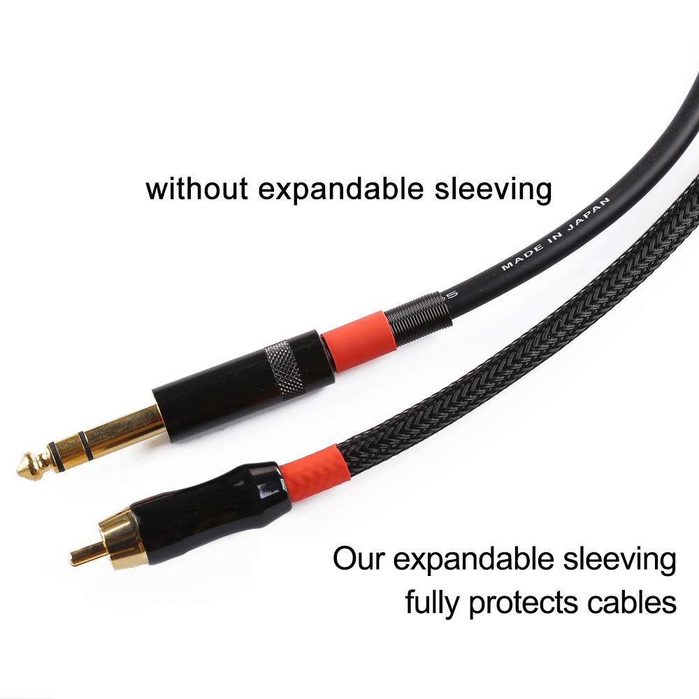 100ft - 1/4 inch PET Expandable Braided Sleeving – Black – Alex Tech Braided Cable Sleeve