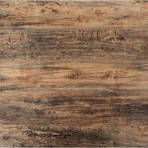 16"¡¿118" Thick Brown Grey Distressed Wood Wallpaper Peel and Stick Removable Gray Blue Faux Wood Grain Contact Paper Vinyl Wrap Self Adhesive Furniture Stickers for Dresser Cabinets Countertops
