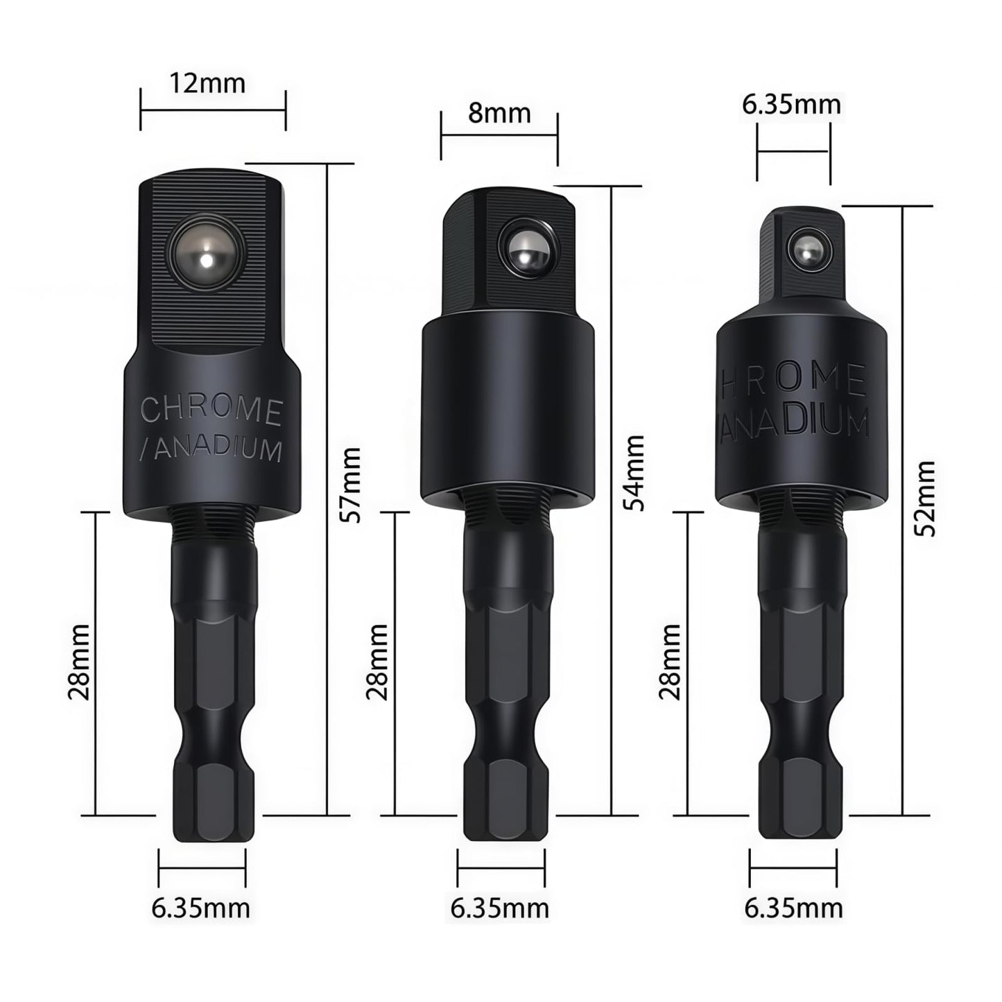 4-in-1 Impact Drill Bit Extension,Right Angle Drill Adaptor,Screwdriver Bit,Rotatable Impact Grade Socket Adapter Set,Hand Powered Tool Kit for Narrow Spaces for home work and daily maintenance