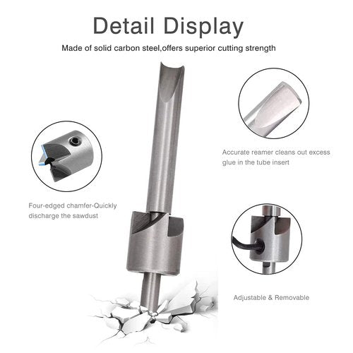 Wood Turning Barrel Kits, Turning Tools, Pen Mandrel MT2 (Pen Mill Kit - 7Pcs)