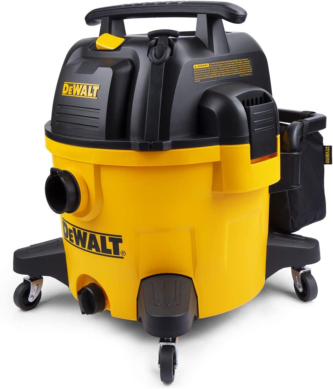 DEWALT 9 Gallon Poly Wet/Dry Vac DXV09PZ, Shop Vacuum for Workshop/Jobsite Yellow