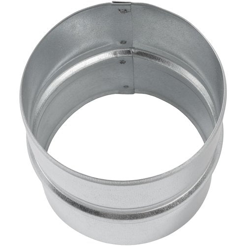 Vent Systems 4'' Inch Galvanized Steel Duct Connector - Round Ventilation Duct Extension - Metal Vent Coupler - Metal Hose Coupling - Galvanised Pipe Connector