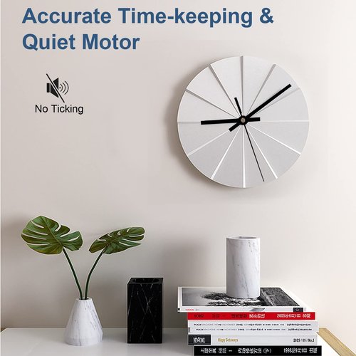 EMOON 6 Pieces Clock Mechanism Replacement Kit with 9 Pack Clock Hands, Silent Sweep Clock Motor Kit Battery Operated for Clock Repair DIY Replacement, Custom Clock