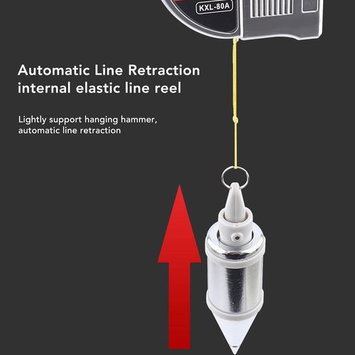 Magnetic Plumb Bob, Alloy Steel Wire Hammer Automatic Hanging Wire Hammer Drop Vertical Measurement Tool for Construction Industry House Decoration