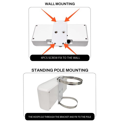 Sound Strobe Warning Lights, LED Intelligent Microwave Sensor Automatic Voice Prompter, IP65 Waterproof & Dustproof Infrared Visual Alarm Speaker for Outdoor Safety, Forest Fire Prevention.
