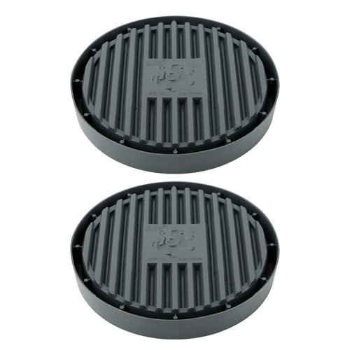 2 Pcs Toilet Plunger Tray,Universal Toilet Plunger Holder Drip Tray Piston Holder Catches Drips Wicks Water from Piston and Dries Quickly for Kitchens and Bathrooms(Grey)