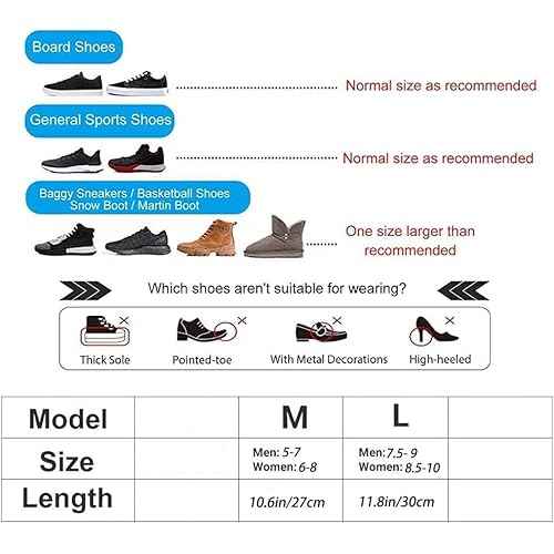 Waterproof Shoe Covers 2 Pairs Non-Slip, Thickened Latex Rain Boots for Men Women - Slip-Resistant Outdoor Foot Protectors (Yellow, L)