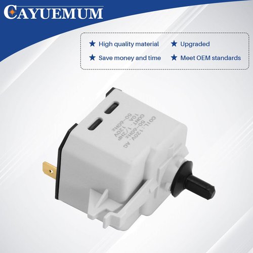 W10563095 Dryer Push-to-Start Switch for Maytag, Kenmore and Whirlpool Dryers Replaces WPW10563095, AP6023004, PS11756343, W10563095, 3022058, 2 Year Warranty
