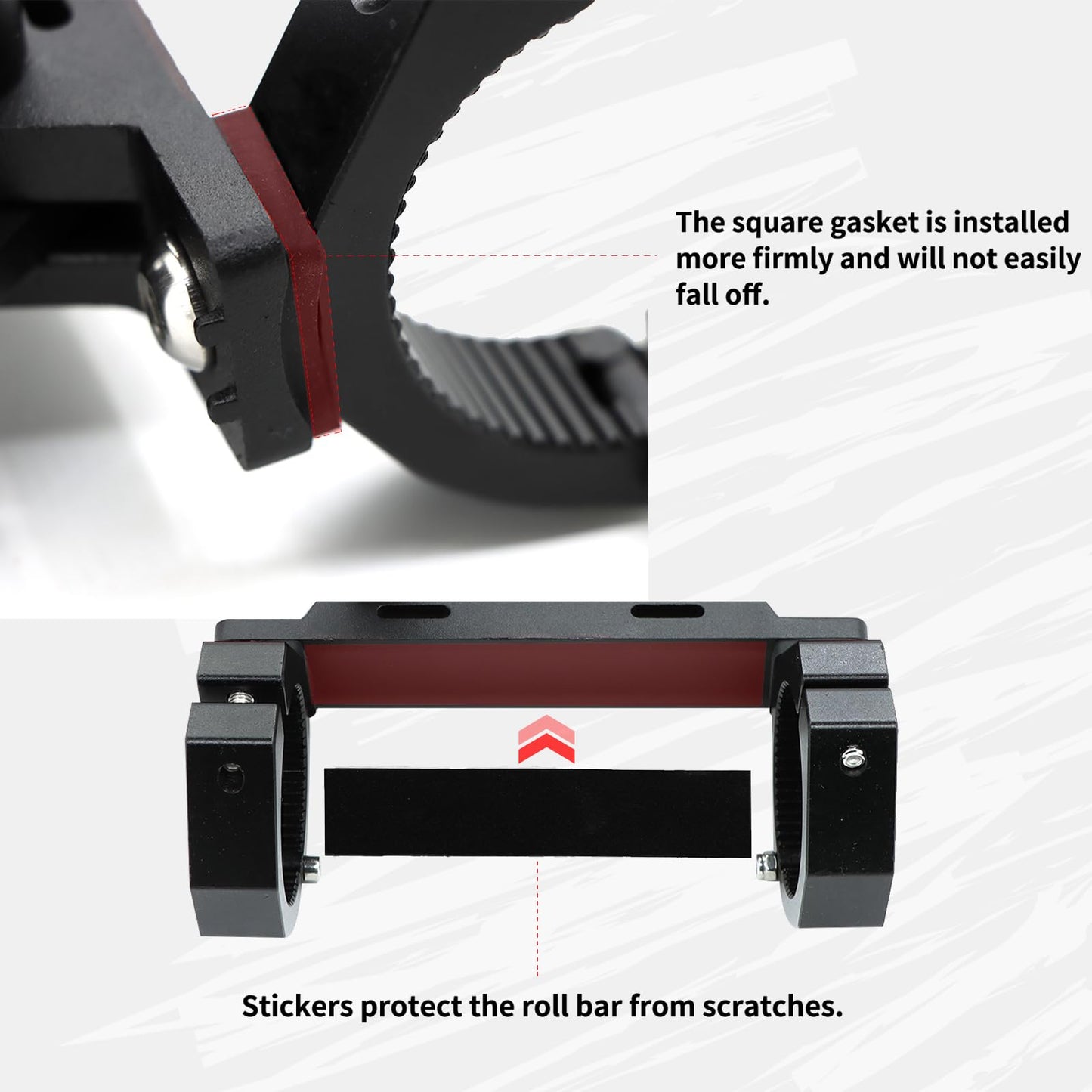 PLUSBEAM CNC Aluminum UTV Fire Extinguisher Mount Kit, Adjustable Roll Bar Fire Extinguisher Bracket Quick Release Compatible with UTV Polaris RZR SXS Ranger ATV Fit on 1.5"/1.65"/1.75"/1.85"/2"