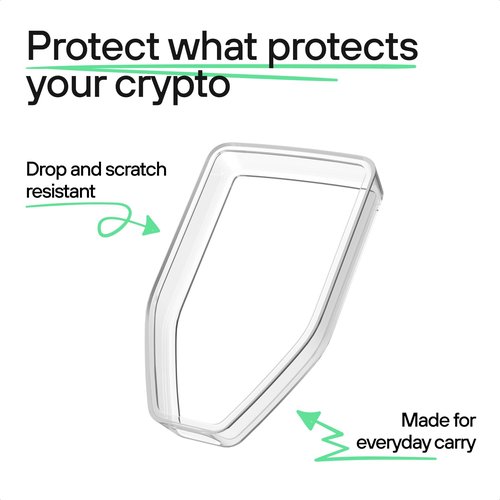 Trezor Silicone Bumper Case Safe 5 – Shock Absorbing Protective Cover (Crystal Clear)