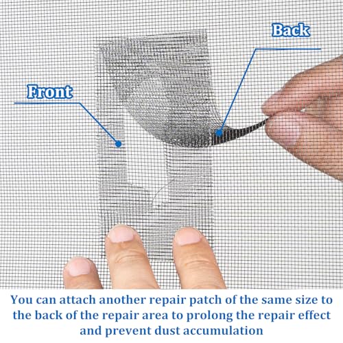 TONLER TAPE Black Fiberglass Screen Patch Tape 2in x 35ft Heavy-Duty Repair Kit