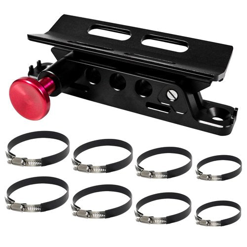 Bestaoo Adjustable Roll Bar Fire Extinguisher Mount Holder for Jeep Wrangler TJ JK JKU JL UTV Polaris RZR Ranger Camper Van, Aluminum, Quick Release