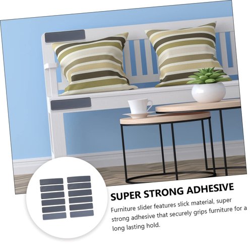 STOBOK 12pcs Furniture Slider Table Corner Crash Pads for Easy Movement Floor Protection Non-Slip Adhesive Furniture Feet for Hardwood Carpet Floors