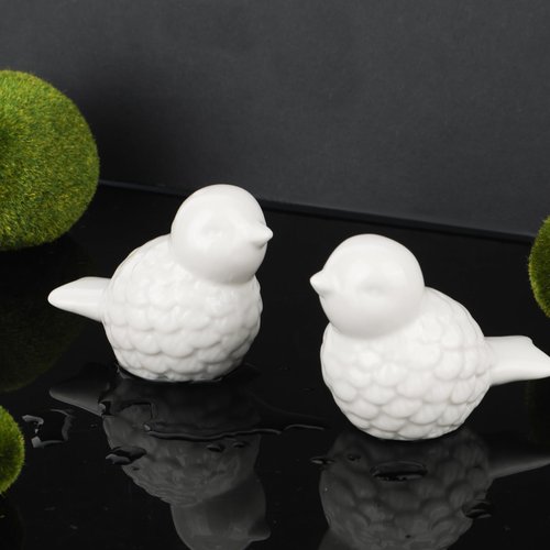 Ceramic Toilet Bolt Covers 2 Pcs Cute Bird Ceramic Covers for Toilet Bolts White Small Bird Toilet Bolt Decorative No Tools Required Easy Installation