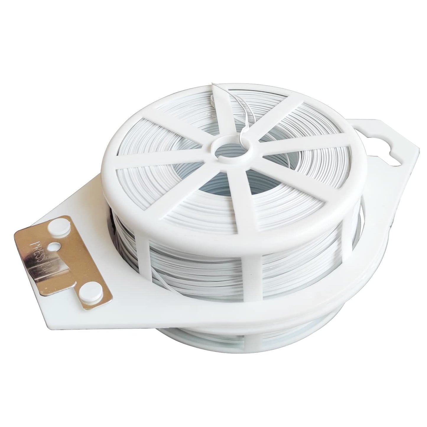 Dokumaru Twist Ties 656 Feet Plastic Plant with Cutter,White Garden Plants Ties Multi-Use for Secure Vines Upgraded Garden Ties Plant Support Gardening and Home and Office Use (White)