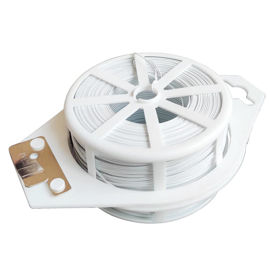 Dokumaru Twist Ties 656 Feet Plastic Plant with Cutter,White Garden Plants Ties Multi-Use for Secure Vines Upgraded Garden Ties Plant Support Gardening and Home and Office Use (White)