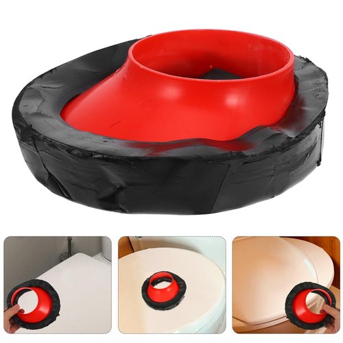 Unomor Universal Offset Toilet Wax Ring Gasket Leakproof Toilet Seal Kit with Rubber Flange for Toilet Bowl Repair Fits 0 Offset and Reliable Toilet Gasket Replacement