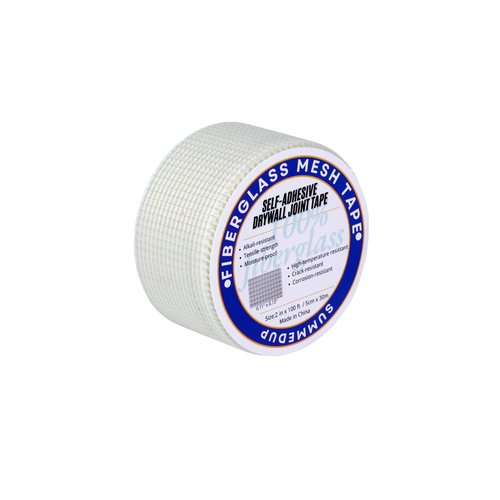 Drywall Repair Tape Fiberglass Mesh Self-Adhesive Drywall Joint Tape 1 Roll 2 in x 100 FT for Wall Crack and Seam Patch Repair