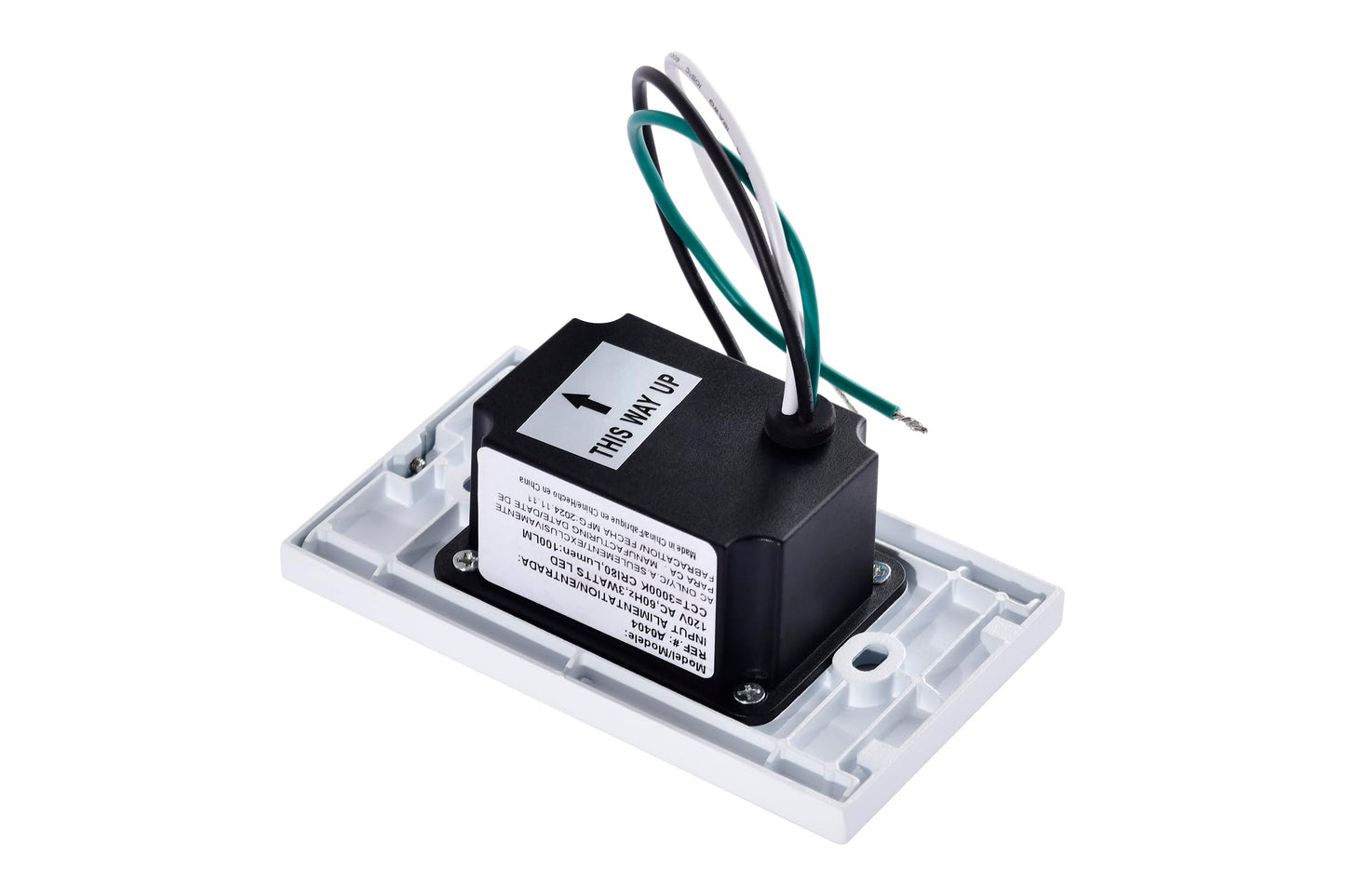 Edvivi Hardwired LED Step Light, Indoor/Outdoor 3000K White Vertical Stair Lighting Fixture with Motion and Photocell Sensor, Wet Location and Dimmable Step Lights for Stairway Pathway Patio, 1-Pack