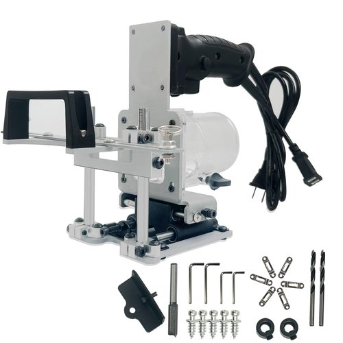 Mortise and Tenon Jig Tools for Woodworking Routers, Fit 2.5 Inch Woodworking Routers, Slotting Length Up to 2 Inch, Includes Milling Cutters, Bayonet Screws, Pilot Hole Bits etc
