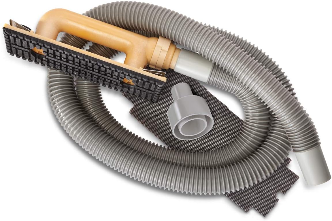 Hyde Tools 09165 Dust-Free Drywall Vacuum Hand Sander with 6-Foot Hose