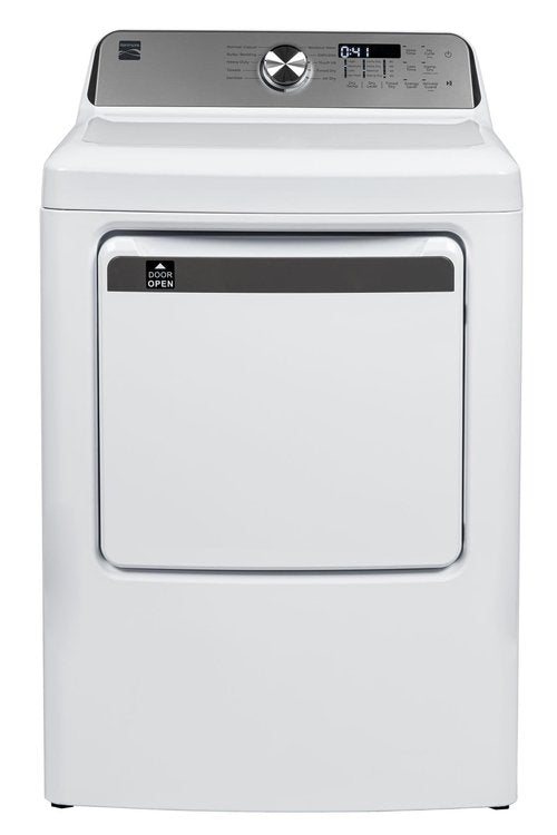 Kenmore 7.0 cu. ft. Front Load Gas Dryer-with Guard to Reduce Wrinkles & Static-Sanitize and Smart Sensor Drying-LED, White