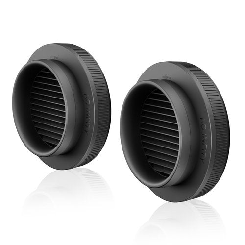 AC Infinity Grow Tent Duct Vent, 2 Pack – Light-Blocking Twist-On Air Vents with Built-in Adapter, Insect & Dust Filter, High Airflow, Fits Standard 8-Inch Duct Ports