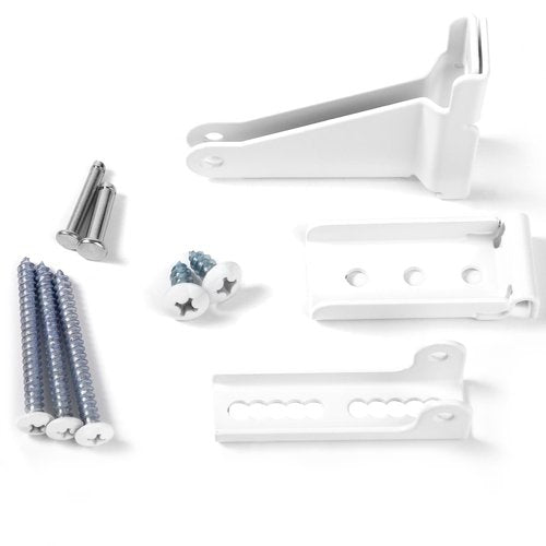 Storm Door Closer Bracket?Repair Jamb Bracket Compatible with Andersen?Durable Screen Door Closer Replacement Parts Kits with Emco/Larson/Pella, Protecting Doors from Damage from Strong Winds (White)
