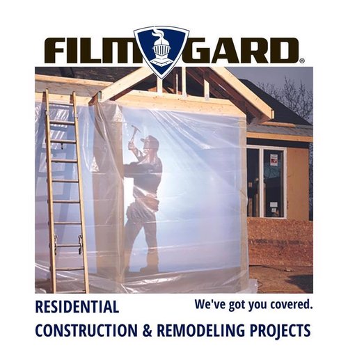 Film-Gard 626033 Construction Plastic Sheeting 10' Width X 100' Length X 6 mil Thick, Clear, 1 Count