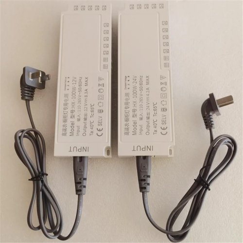 1pcs AC110V 220V a DC 12V 24V Lighting Source Transformer 60W 100W Power suppyly(100W,12V)