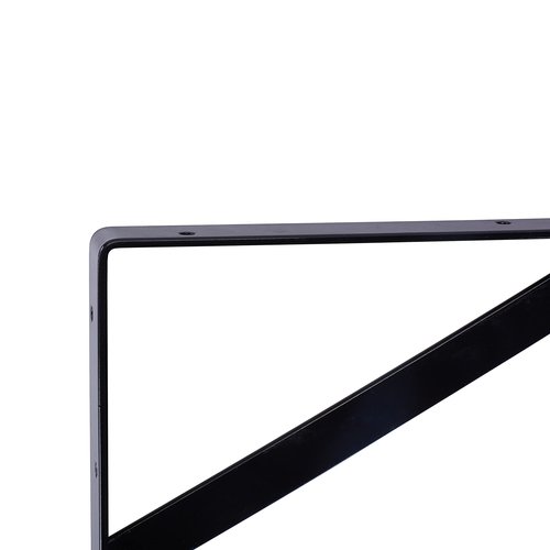 NEODROP 8-Pack 12 Inch Heavy Duty Shelf Brackets, Large Wall Bracket for Garage Kitchen Floating Shelves, Black Powder-Coated Steel