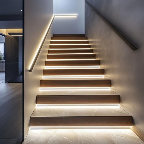 KOMIGAN 4 Pack 23.6" Long 6000K LED Light Bar with 16.4' Long Extension Cable 12V DC for LED Stair Tread Lights