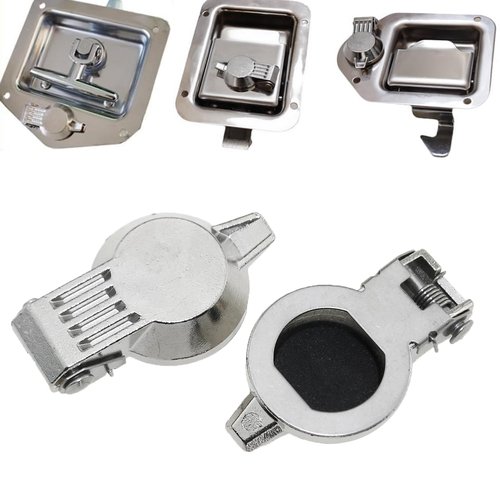 Heyous 2PCS Silver Cam Lock Dust Cover Tool Box Zinc Alloy Waterproof Cover Lock Latch for 16mm Diameter Cam Lock Tool Box Lock Replacement Dust Cover