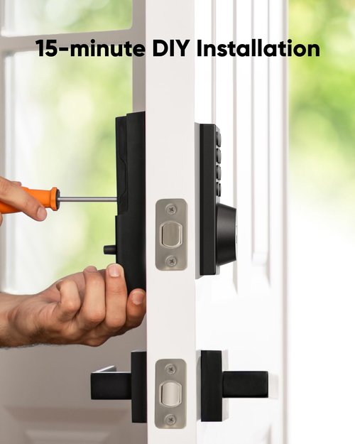 eufy Security Smart Lock C30, Keyless Entry, Built-in WiFi Deadbolt for Front Door, No Bridge Required, Easy Installation, App Remote Control, Auto Lock