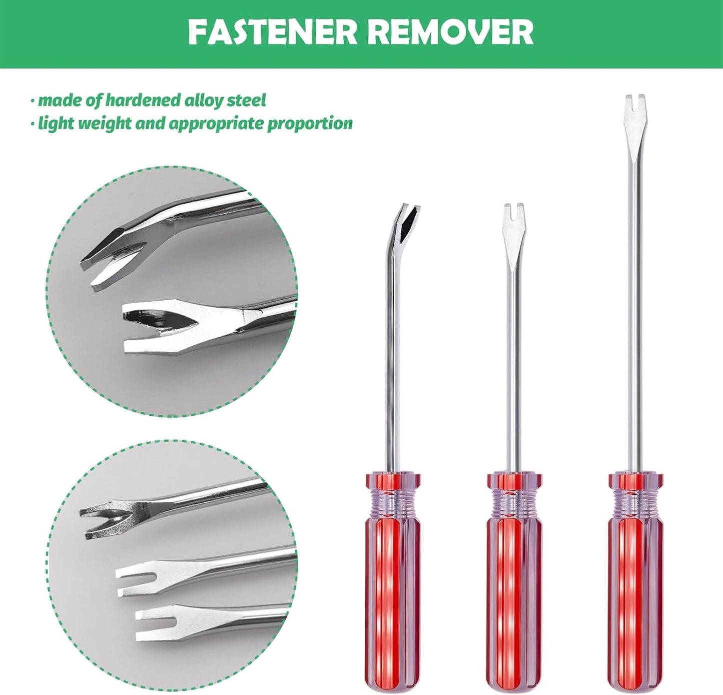 6Pcs Upholstery Staple Remover Tool with 7'' End Cutting Pliers, Tack Puller Lifter and Staple Removal Tool Quickly and Easily Extract Nails Set for Photo Frame Carpet Floor Furniture