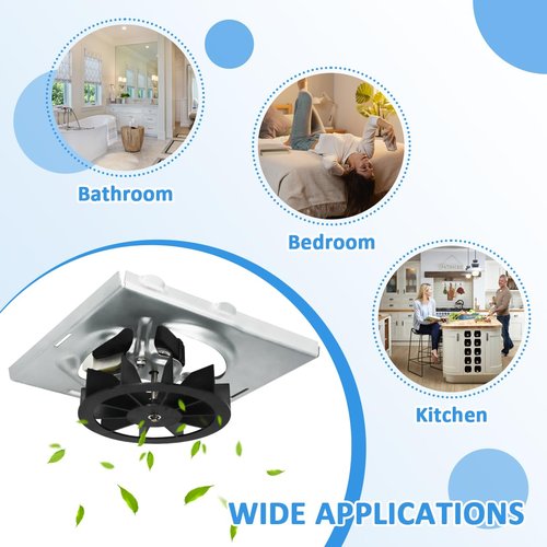 WKZO 696N-R02 B Unit Fan Replancement Part Ftis 688-G 688-J 688-H 688-K 695N-R02 B,696n-R01 B,695N-R02 B Vent Fan，Black