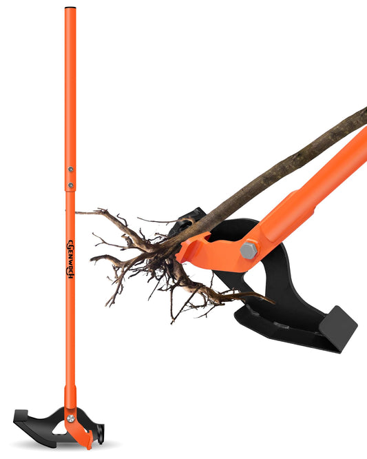 CGENWDCH Large Size Sapling Puller, Heavy-Duty High-Leverage Tree Puller Tool, Fully Uproots Woody Stems ¼ inch - 2 inches, Suitable for Trees, Shrubs, Vines and Thorns with Large Root Systems
