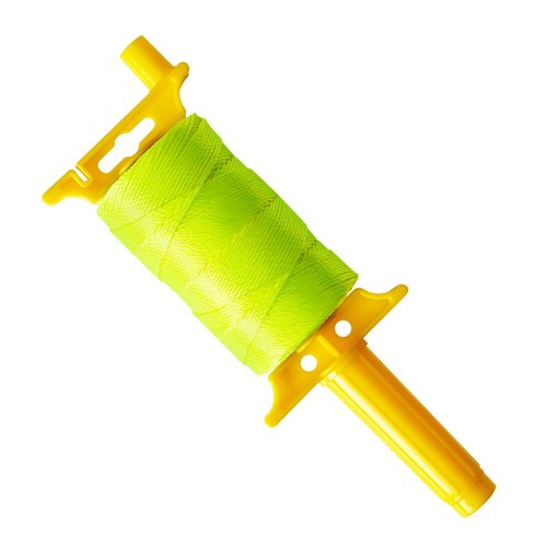 BSRHOME Reloadable Line Reel,Mason Line String Line,600 Ft Length Nylon Twine,18 Braided Nylon String for Gardening Or Masonry Tools,Twine String for Gardening,Yellow
