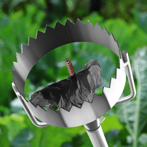 EYDHCN Bulb Planter Sod Remover Multipurpose, Plugger Digging Holes, Mulch Film Digging Holes Sod Remover, Adjustable Bulb Planter & Sod Remover Tool with Retractable Handle (Diameter 16cm/6.3")