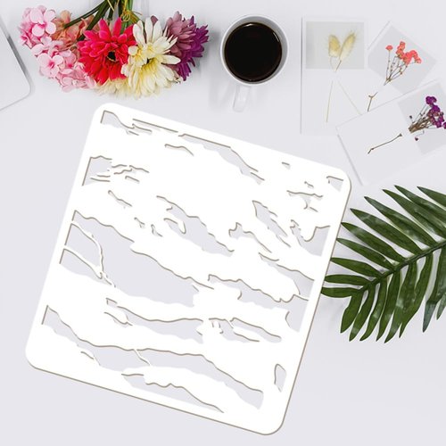 FINGERINSPIRE 3 Pcs Layered Tiger Stripe Camouflage Stencil 11.8x11.8 inch Animal Print Stencils for Painting Plastic Tiger Stripe Patterns Stencil Reusable DIY Art Craft Stencils for Home Wall Decor