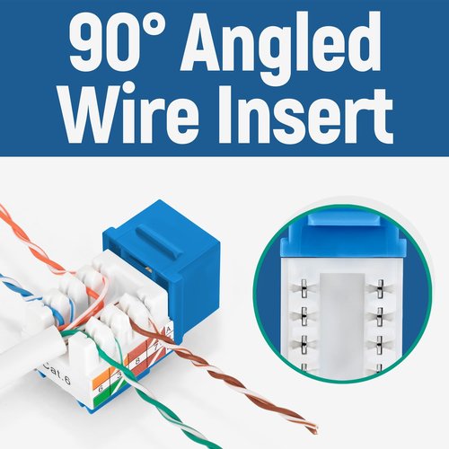 Everest easyJACK - 90° Angled Speed Termination Keystone Tool - Time Saver Network Punch Down Tool - To Be Used ONLY with Everest 90° Angled RJ45 Cat5e, Cat6a and Cat6 Keystone Jacks (B087N7QQD2)