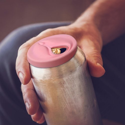 Soda Can Lids, Vagina Shaped Can Covers for Soda, Fits Standard Canned Beverage, Novelty Bachelor Party Novelty Gifts for Women Man (5 Pcs Pink A)