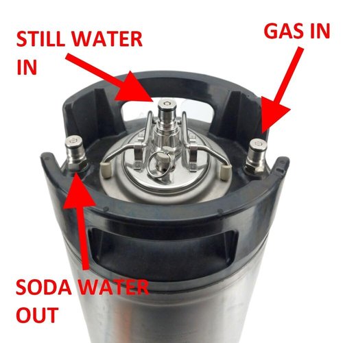 Heavy-Duty Keg Lid for Beverage Machines - Silver Carbonation Solution