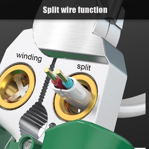 8 in 1 Wire Stripper with Voltage Tester, 2025 Upgrade Multifunctional Pliers Portable Electrician Tool, Voltage Tester Durable Crimping Tool for Home Repair