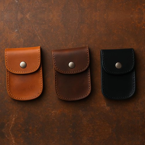 Tolredo Handcrafted Leather Belt Holster for Men – Full-Grain European Cowhide – EDC Pouch for Tools, Lighter, Knife – Rugged Handmade Sheath – Fits Belts up to 2.5 (Midnight Oak)
